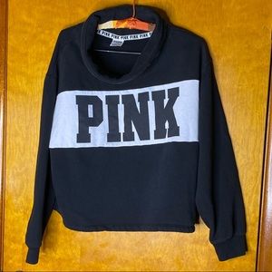 Black and white pink sweat shirt M
